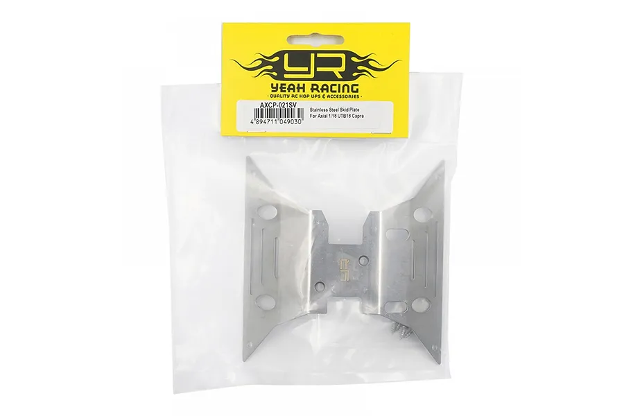 Yeah Racing Stainless Steel Centre Chassis Skid Plate image 77458