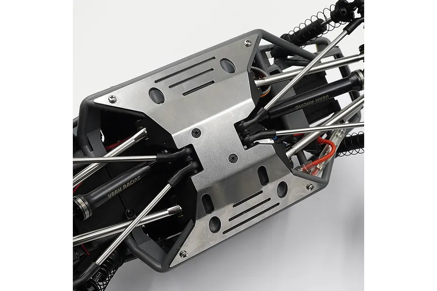 Yeah Racing Stainless Steel Centre Chassis Skid Plate image 77459