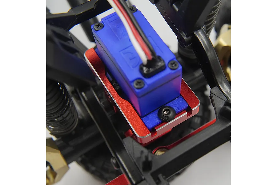 Yeah Racing Red Aluminium Servo Mount image 77473