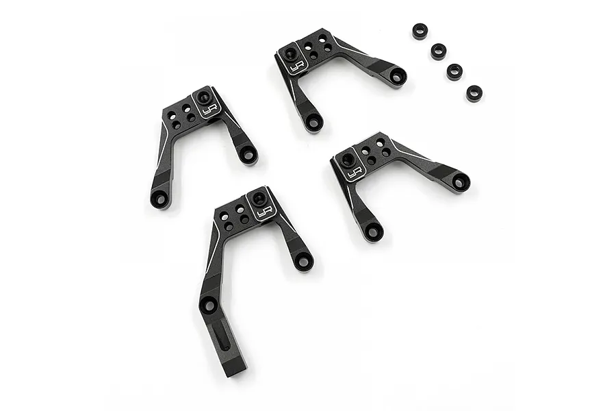 Yeah Racing Black Aluminium Shock Mount Set image 77495