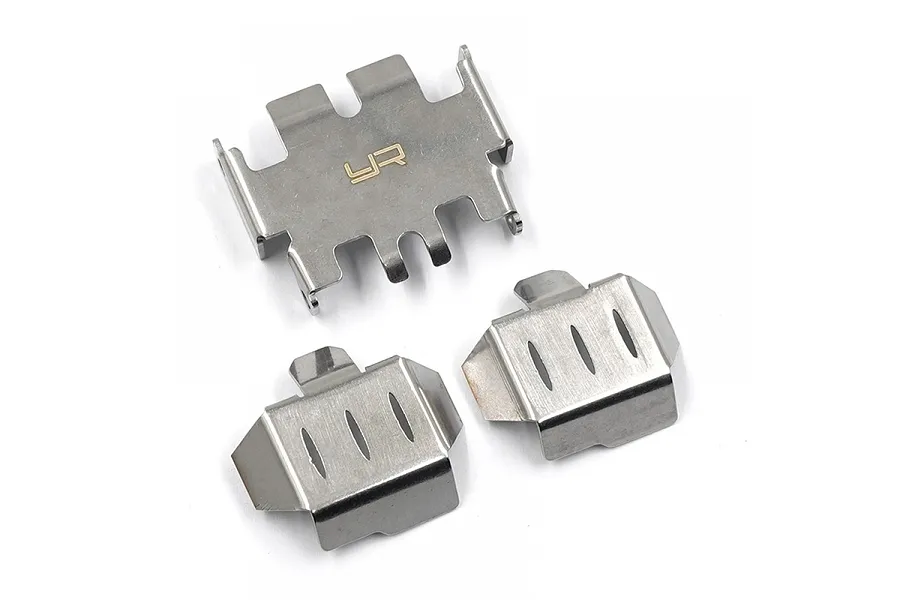 Yeah Racing Stainless Steel Skid Plate Set image 77508