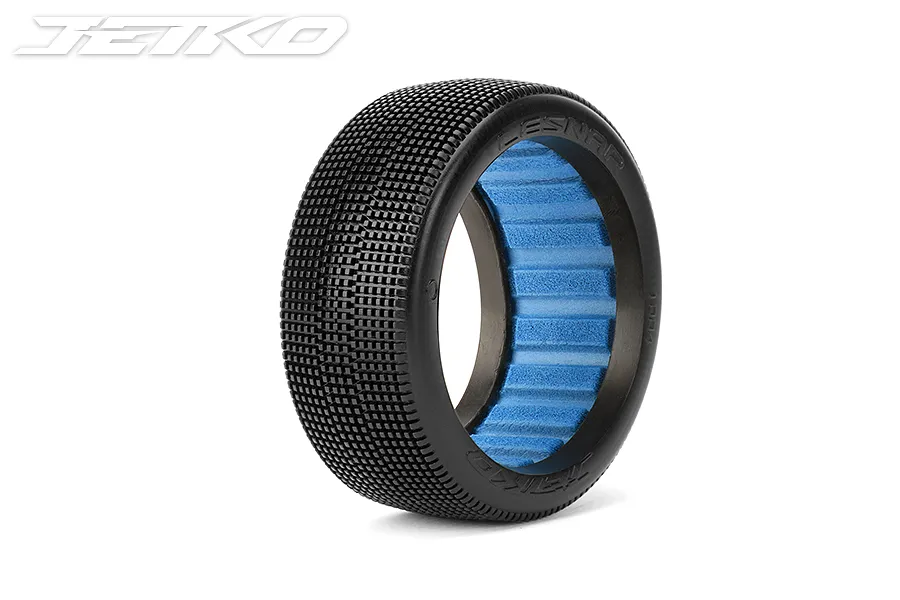 Jetko 1/8 Lesnar Super Soft Tyres on Yellow Dish Rims - Glued Wheels 2Pcs image 3