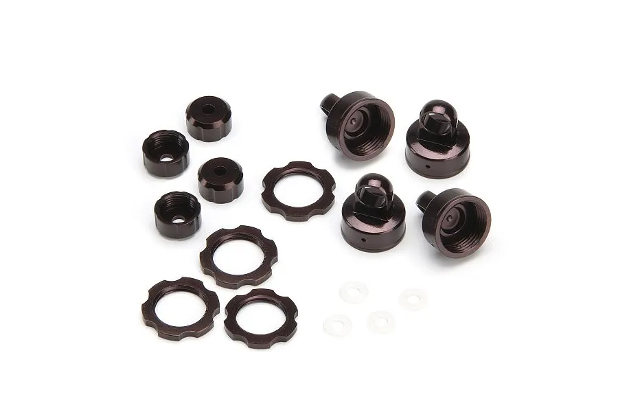 HPI Firestorm/Blitz Dark Brown Aluminium Shock Parts Set image 7761