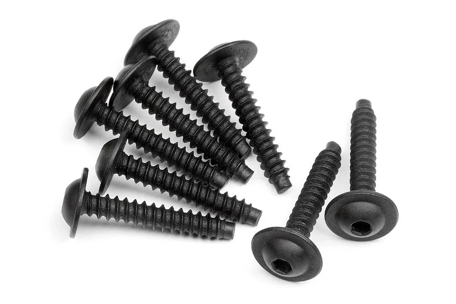 HPI 3x18mm Coarse Thread Washer Head Screws 8Pcs image 7770