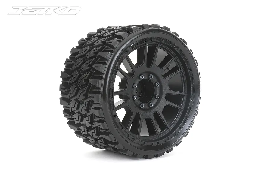 Jetko 4.0&amp;quot; Prophet SMT Medium Soft Belted Tyres on Black Claw Rims - Glued Wheels 2Pcs image 77723