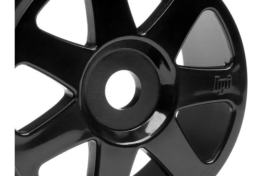 HPI 3.3&amp;quot; V7 Black Rims 2Pcs image 7776