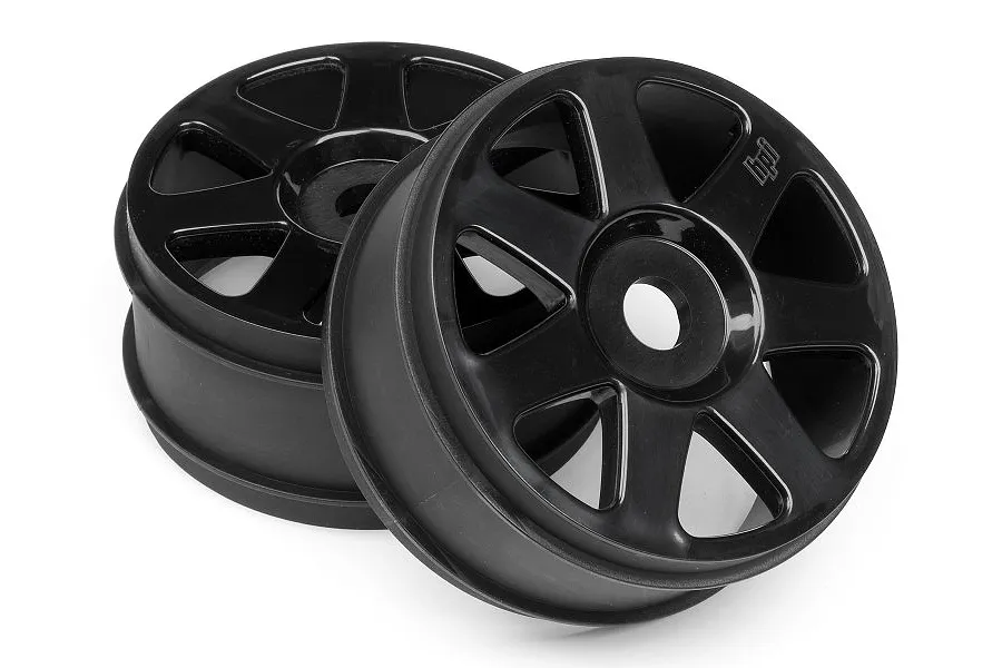HPI 3.3&amp;quot; V7 Black Rims 2Pcs image 7778
