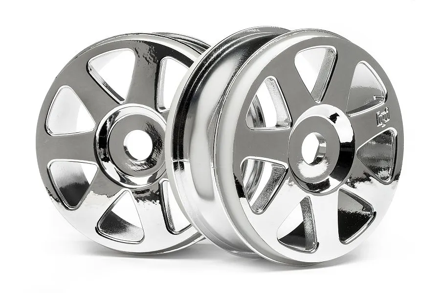 HPI 3.3&amp;quot; V7 Chrome Rims 2Pcs image 7783