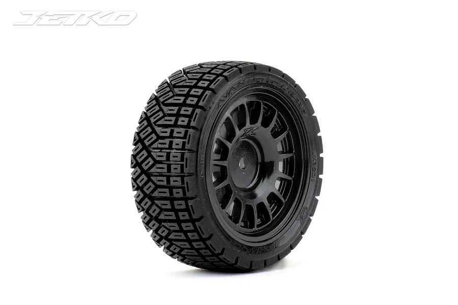 Jetko 1.9&amp;quot; Avantgarde Super Soft Rally Tyres on Black Claw Rims - Glued Wheels 4Pcs image 77972