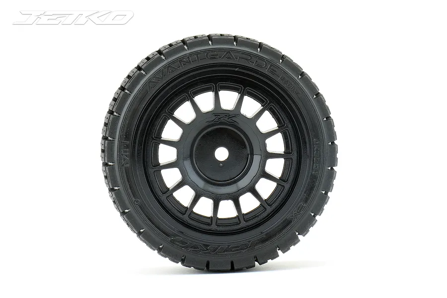 Jetko 1.9&amp;quot; Avantgarde Super Soft Rally Tyres on Black Claw Rims - Glued Wheels 4Pcs image 77973