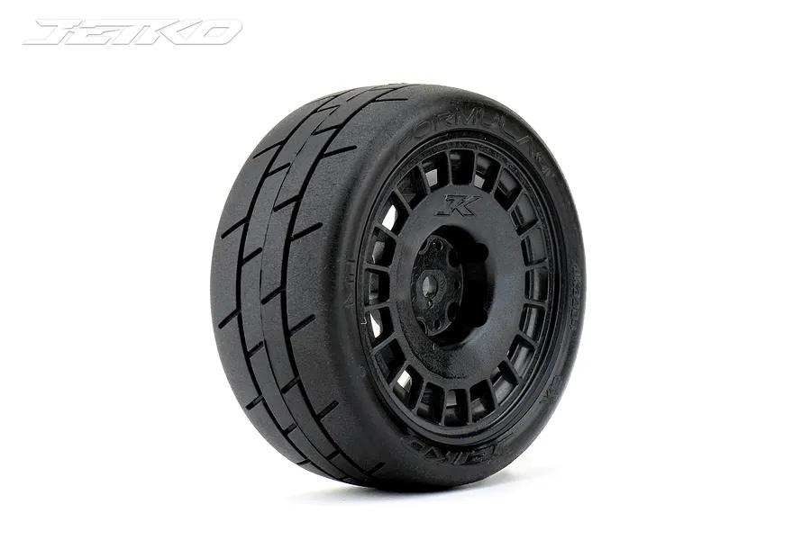 Jetko 1.9&amp;quot; Formula Super Soft Tyres on Black Claw Rims - Glued Wheels 2Pcs image 77980