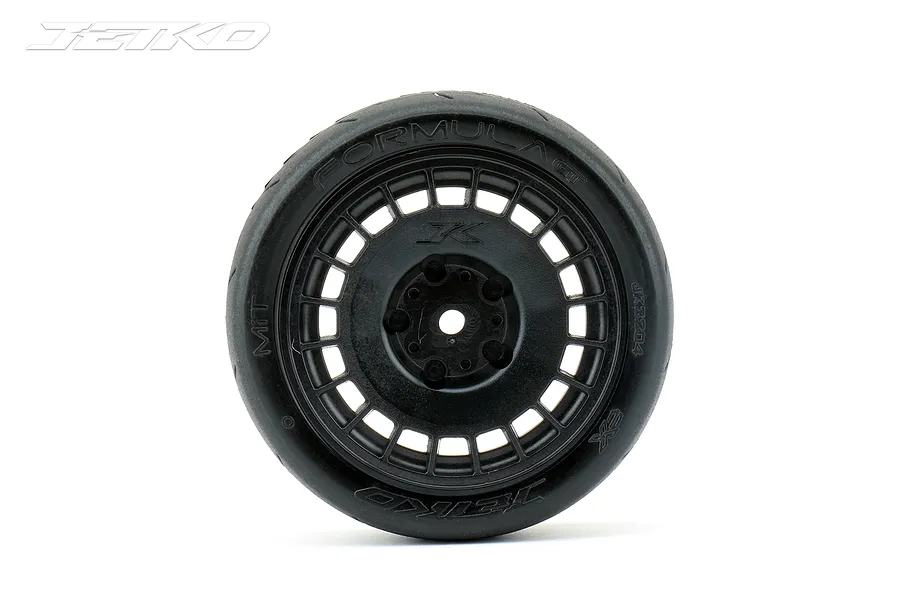 Jetko 1.9&amp;quot; Formula Super Soft Tyres on Black Claw Rims - Glued Wheels 2Pcs image 77981