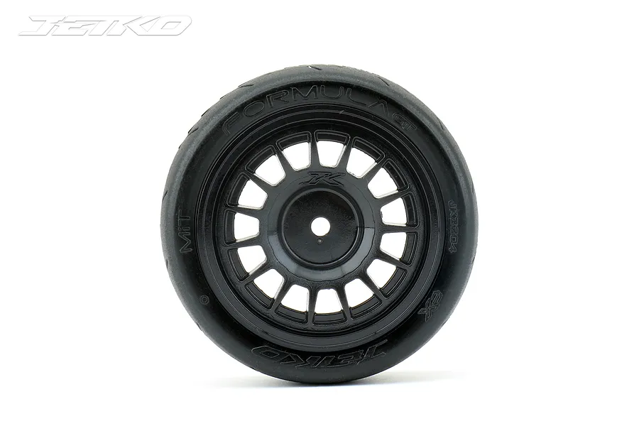Jetko 1.9&amp;quot; Formula Super Soft Tyres on Black Radia Rims - Glued Wheels 2Pcs image 77983