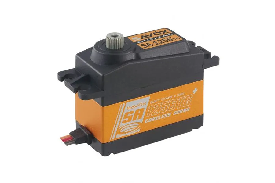 Savox Orange Aluminium SA-1256TG Plus Standard 20kg 6v Coreless Metal Geared Servo image 78219