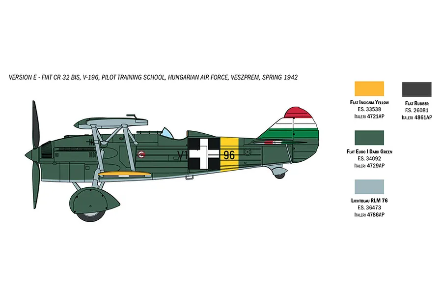 Italeri 1/72 Fiat CR 32 Arrow Freccia Scaled Plastic Model Kit image 8
