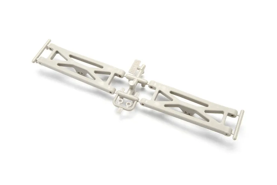 HPI Firestorm/Blitz White Firm Front Suspension Arms 2Pcs w/ Spacers image 7826