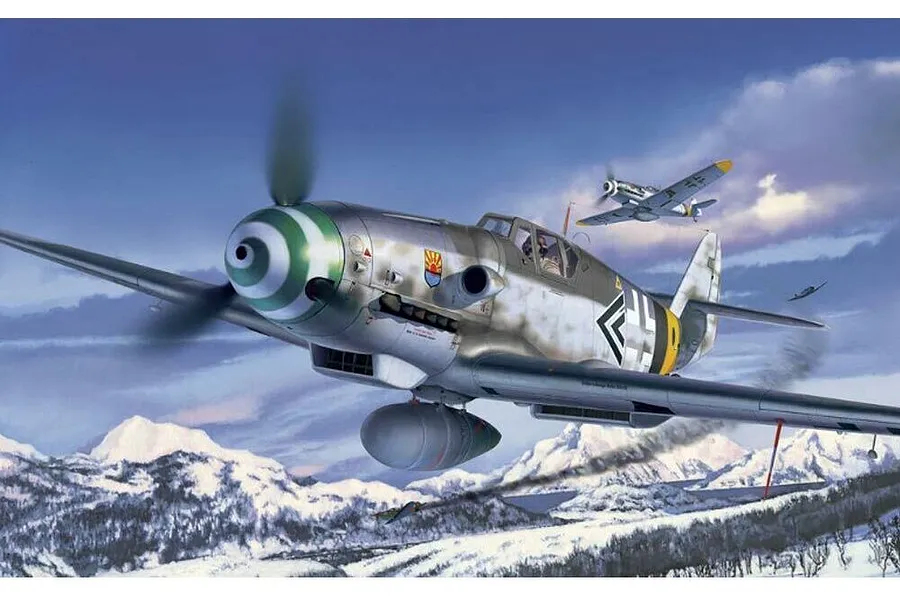 Revell 1/48 Messerschmitt Bf109 G-6 Easy Click System Scaled Plastic Model Kit image 78325