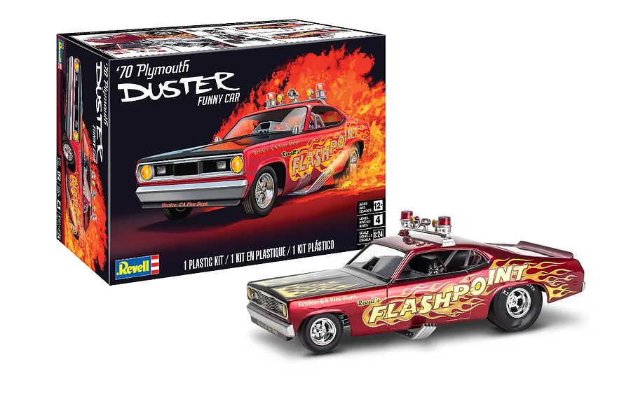 Revell 1/24 1970 Plymouth Super Duster Scaled Plastic Model Kit image 78377
