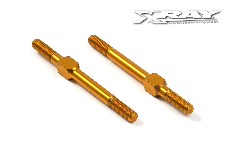 XRAY Orange Aluminium 3x39mm Turnbuckles 2Pcs image 78549