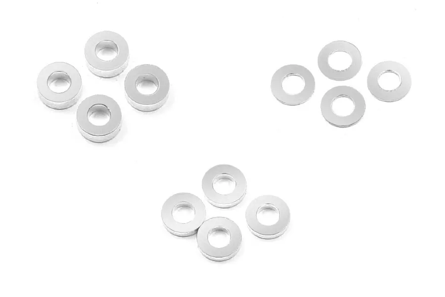 XRAY Silver Aluminium 0.5mm 1.5mm 2.5mm Shim Set image 78550