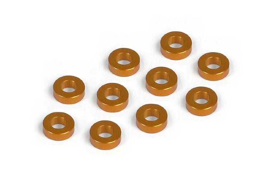 XRAY Orange Aluminium 3x6x2.0MM Shims 10Pcs image 78559