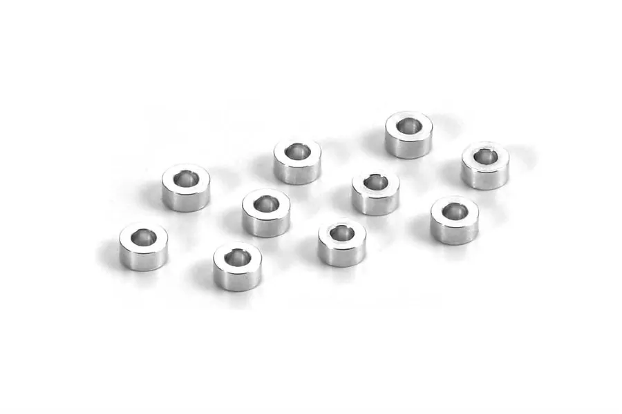 XRAY Silver Aluminium 3x6x3.0MM Shims 10Pcs image 78560