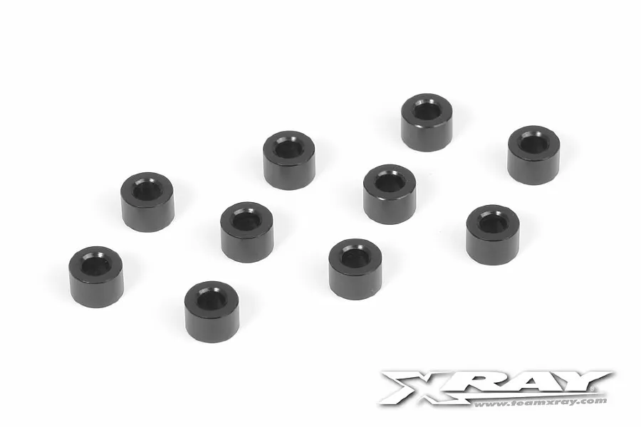 XRAY Black Aluminium 3x6x4.0MM Shims 10Pcs image 78566