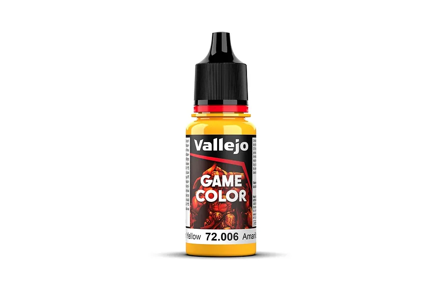 Vallejo Game Colour Sun Yellow Acrylic Paint 18ml image 78650
