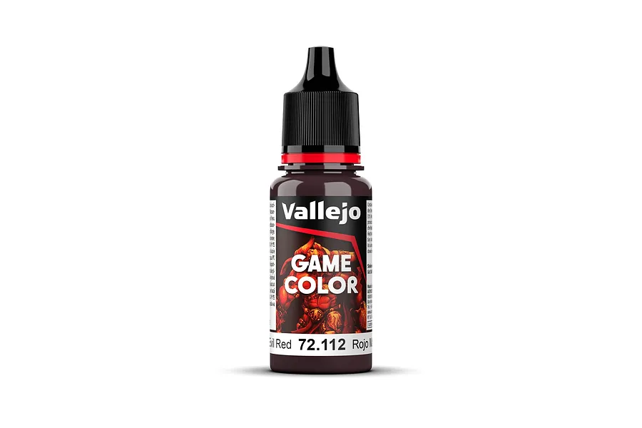 Vallejo Game Colour Evil Red Acrylic Paint 18ml image 1