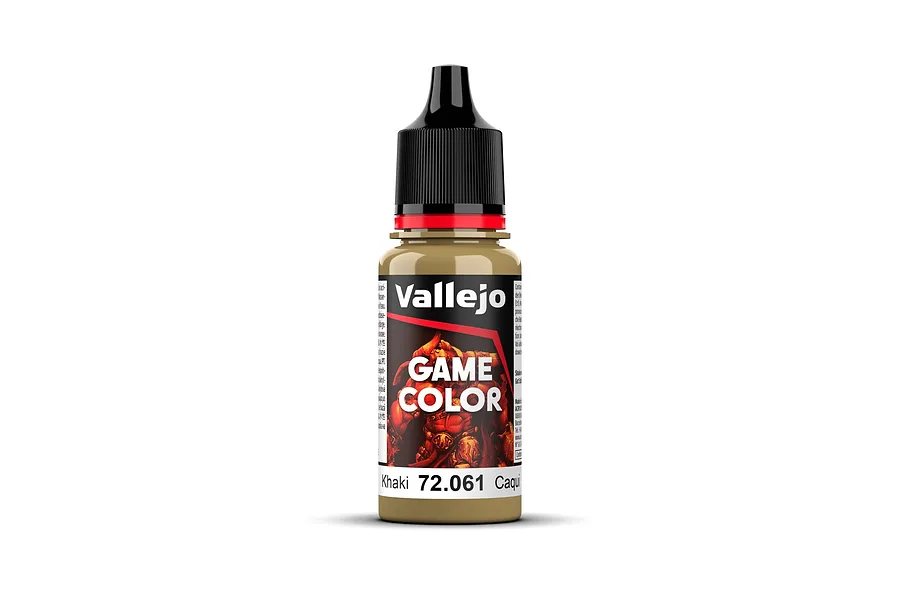 Vallejo Game Colour Khaki Acrylic Paint 18ml image 78695