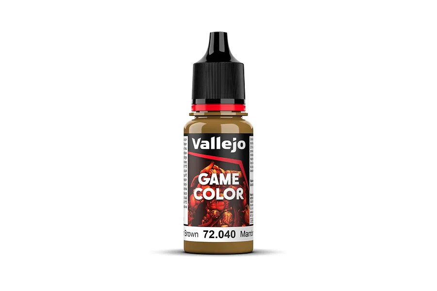 Vallejo Game Colour Leather Brown Acrylic Paint 18ml image 78700