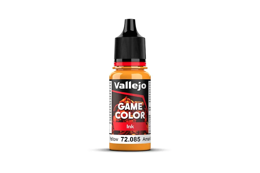 Vallejo Game Colour Ink Yellow Acrylic Paint 18ml image 78752