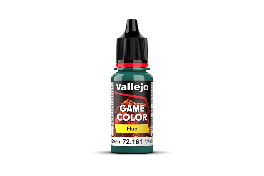 Vallejo Game Colour Fluorescent Cold Green Acrylic Paint 18ml image 78769