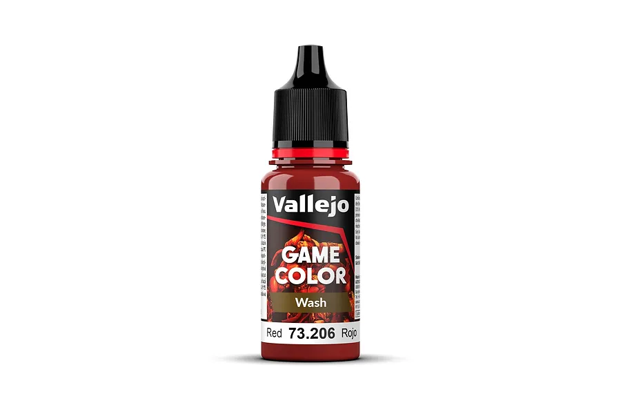 Vallejo Game Colour Wash Red Acrylic Paint 18ml image 78772