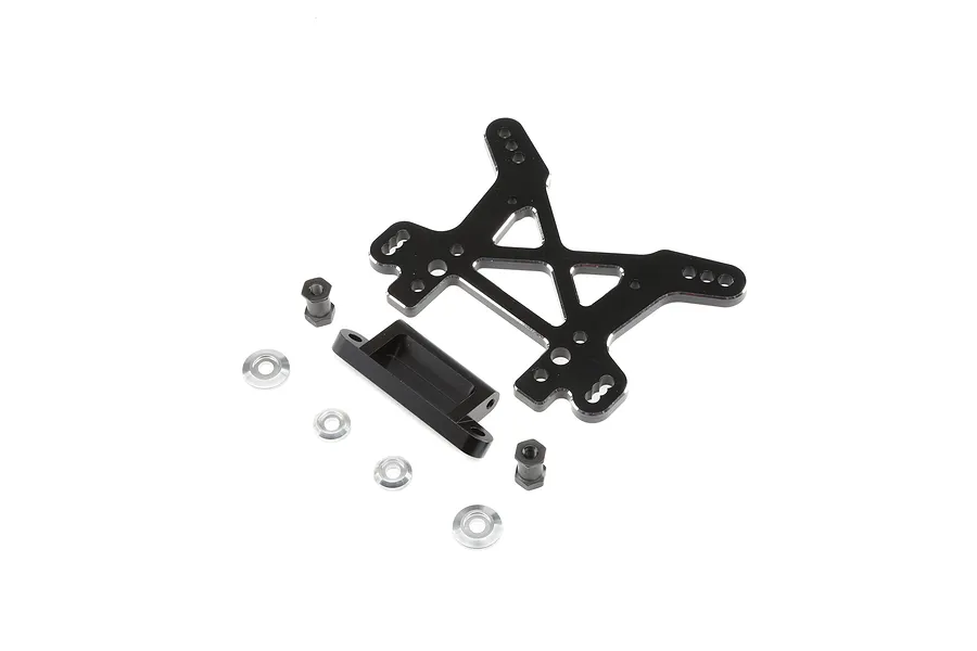 Losi Black Aluminium Front Shock Tower image 78801