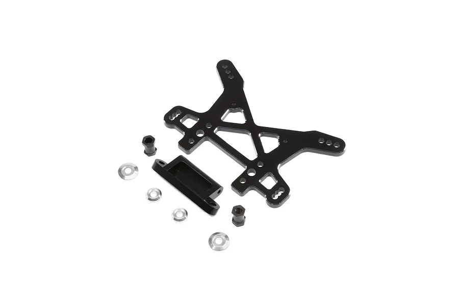 Losi Black Aluminium Rear Shock Tower image 78811