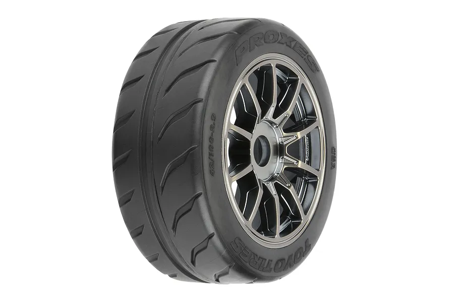 Pro-Line 2.9&amp;quot; Toyo Proxes R888R S3 Front Belted Tyres on Gunmetal Spectre Rims - Glued Wheels 2Pcs image 78815