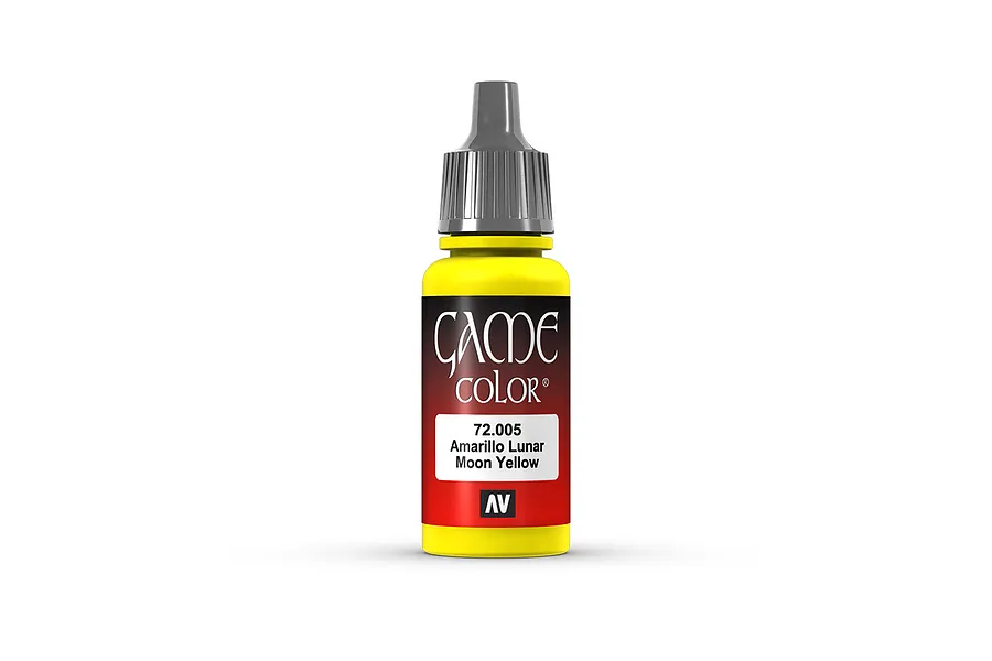 Vallejo Game Colour Moon Yellow Acrylic Paint 17ml image 1