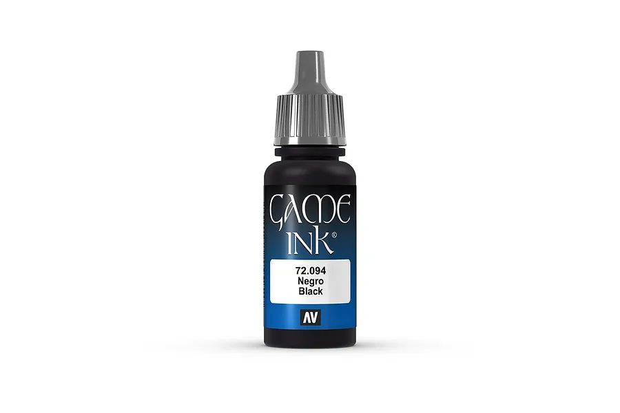 Vallejo Game Colour Ink Black Acrylic Paint 17ml image 2