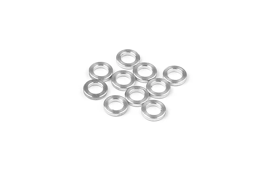 XRAY Sliver Aluminium 3x5x1mm Shims 10Pcs image 78972