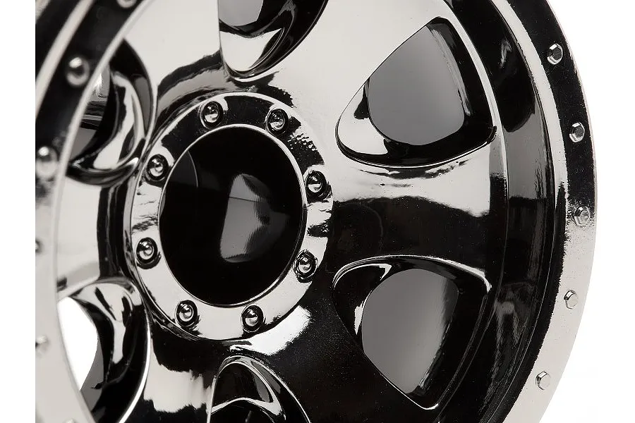 HPI 2.2&amp;quot; Warlock Black Chrome Rims 2Pcs image 7901