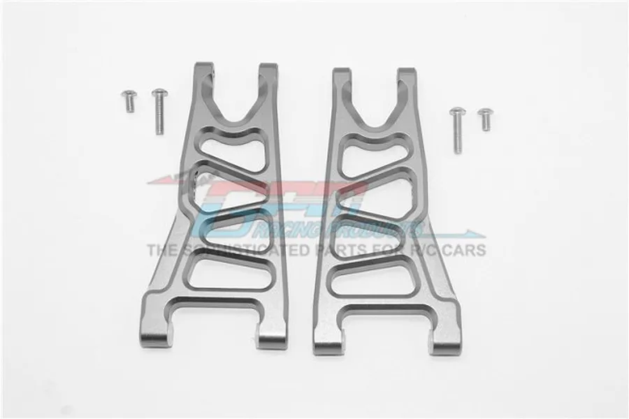 GPM Grey Sliver Aluminium Front Lower Suspension Arms 2Pcs image 79005