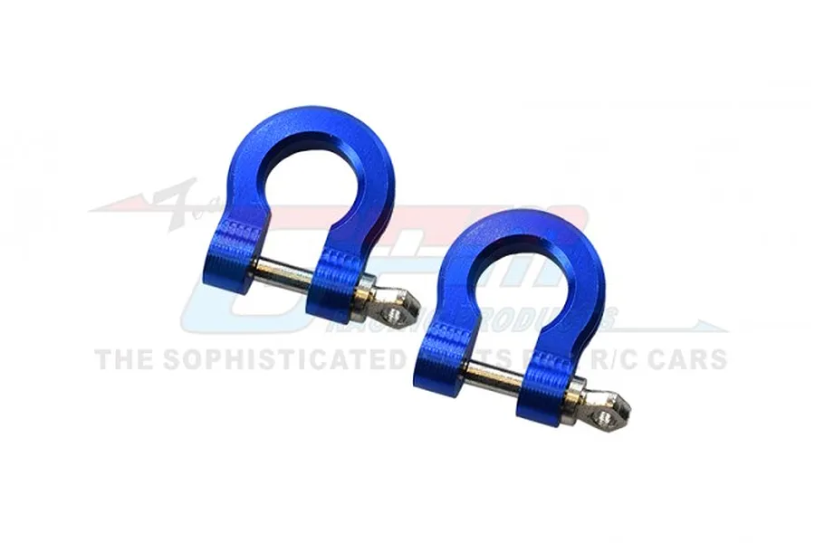 GPM Blue Aluminium Front or Rear Bumper D-Rings 2Pcs image 79008
