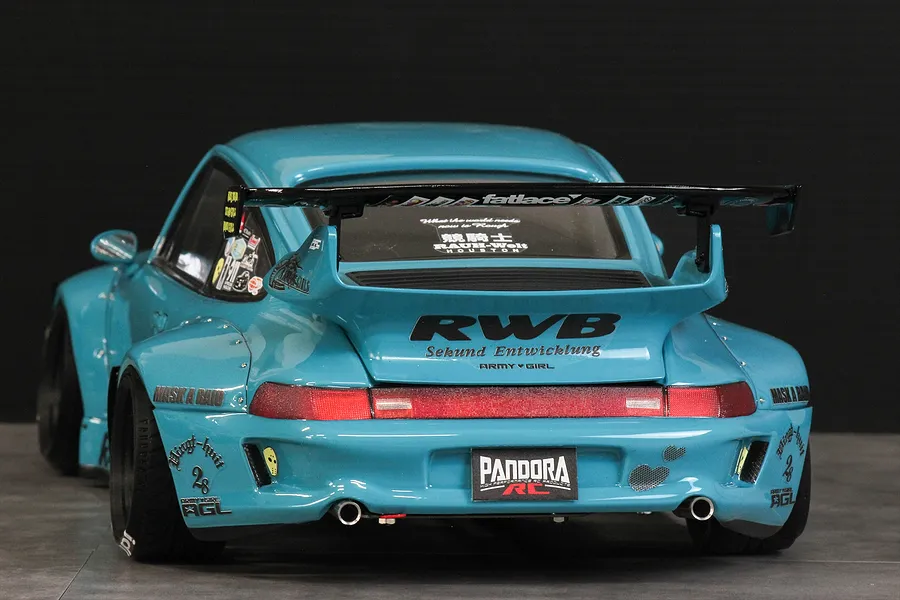 Pandora RC 1/10 Porsche 993 RWB (RAUH-Welt BEGRIFF) Unpainted Body Shell image 79134