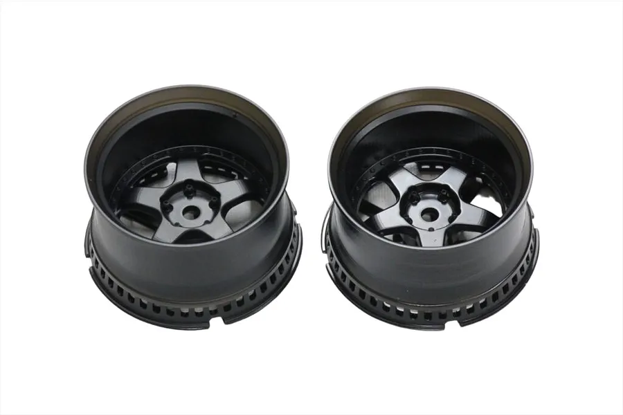 Pandora 2.05&amp;quot; Rear (16mm Off-Set) RWB (RAUH-Welt BEGRIFF) S-1 Black Display Rims 2Pcs image 79142