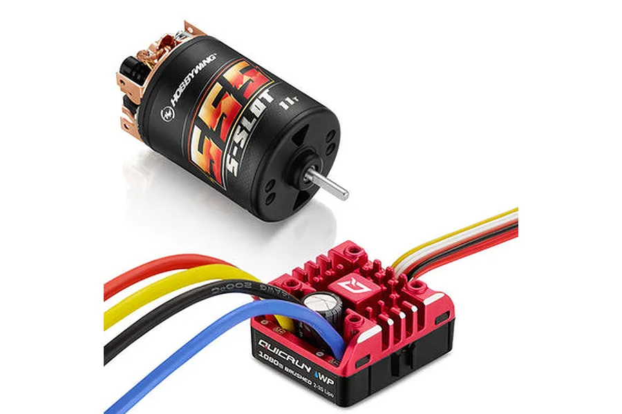 Hobbywing 1080 80A ESC &amp;amp; 11T 540 Brushed Motor Combo image 79170