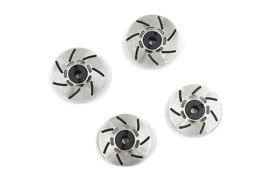 Yeah Racing Black Aluminium 12mm Wheel Hex Brake Discs 4Pcs image 79274