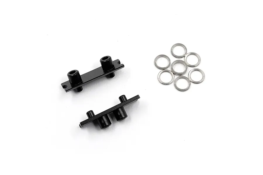 Yeah Racing Black Aluminium Front Lower Spring Mounts 2Pcs image 79293