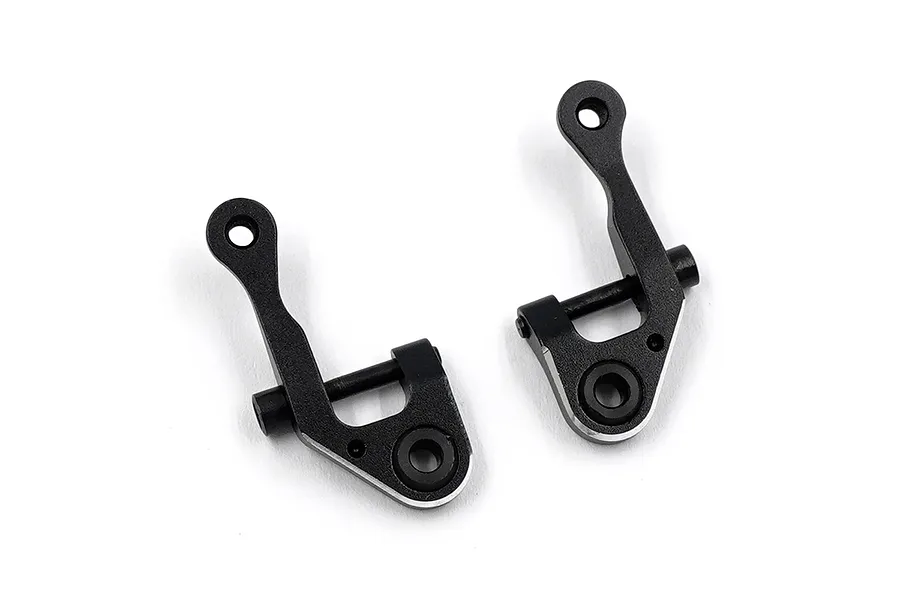 Yeah Racing Black Aluminium Front Upper Suspension Arms 2Pcs w/ 1° Camber image 79296