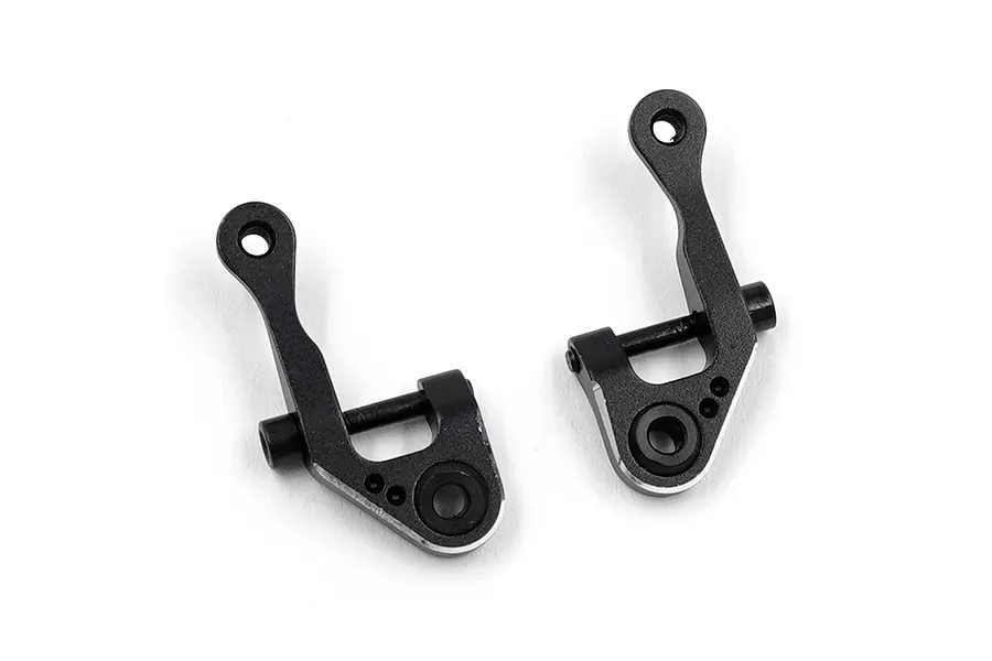 Yeah Racing Black Aluminium Front Upper Suspension Arms 2Pcs w/ 2° Camber image 79297